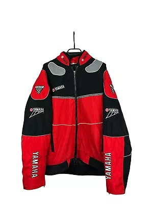 Vintage Yamaha Racing Jacket Rare Ferrari Marlboro Hype Size XL • $90