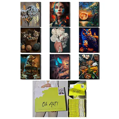 Oh Kind! Premium 40x50 Canvas Painting By Numbers Adults With Frame • £23.21