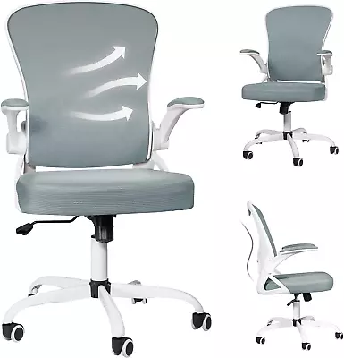 Mesh Swivel Office Chair Adjustable Home Desk Task Computer Chair Gray • $43.99