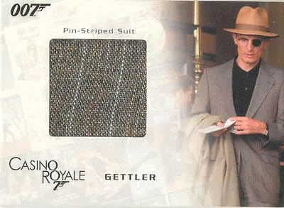 James Bond In Motion - SC04  Gettler's Pin-Striped Suit  Costume Card  #039/800 • £16.99
