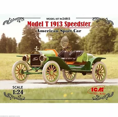 ICM 24015 American Sport Car Model T 1913 Speedster 1/24 • $25.99