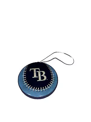TAMPA BAY RAYS TEAM Christmas ORNAMENT~MLB~BASEBALL DISC SHAPE~RUBBER~FOREVER. • $5