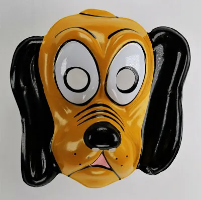 Vintage Walt Disney Pluto Dog Ben Cooper Halloween Mask Mickey Mouse Y178 • $19.99