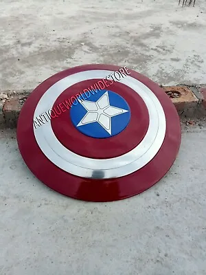 Captain Shield The Falcon & The Winter Soldier Metal Steel Shield Round Cosplay • $112.20