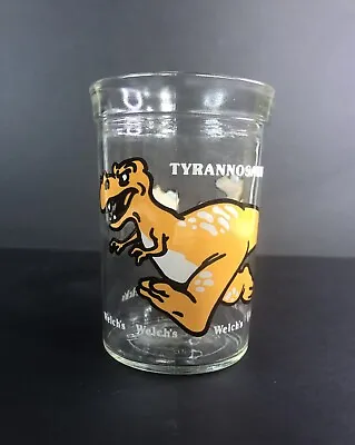 Vintage Welch's Jelly Jar Glass Tyrannosaurus Rex T-Rex 1988 Dinosaur  • $12.99