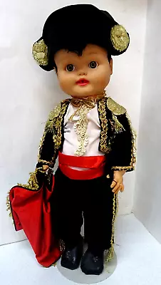 Vintage 1970s 16  Dressed Matador Boy Doll Complete-Poseable Vinyl-Unbranded • $15.99