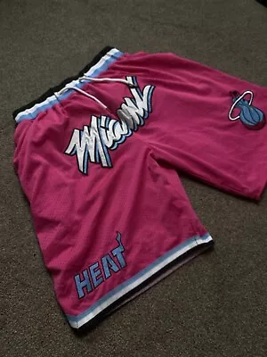 Miami Heat Basketball Shorts City Edition NBA Pink  XL • £35