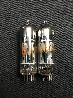 $19.95 • Buy PAIR RCA 6X4 Black Plates POWER Rectifier VACUUM TUBES USA Tested 9.7031-D