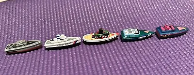 Lot 5 Vintage Micro Machines Boats Sparkle Speed Boat Tug Boat Coast Guard  P26 • $24.99