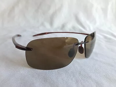 Polarized MAUI JIM Sunglasses BREAKWALL MJ H422-26 63-13 Rootbeer W/Brown Lenses • $125.79