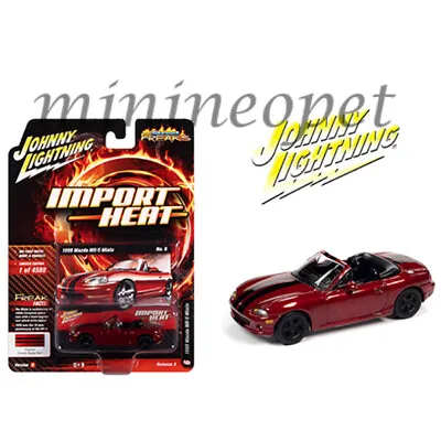 Johnny Lightning Jlsp111 B Import Heat 1999 Mazda Mx5 Miata 1/64 Burgundy • $9.97