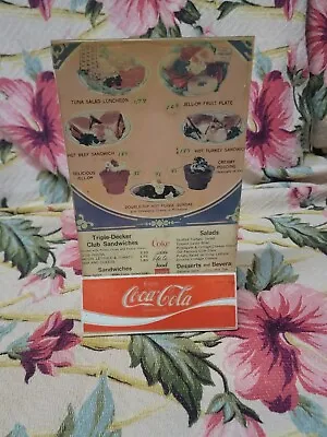 Vintage Coca-Cola Menu Holder • $30