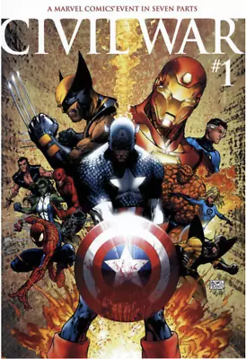 💥 Marvel Civil War # 1-7 2006 VARIANT Pick A Comic For Your Set Lot Turner + 💥 • $8.91