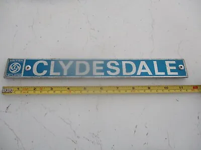 £45 • Buy Vintage British Leyland Clydesdale Commercial Truck Lorry Badge Sign Hgv
