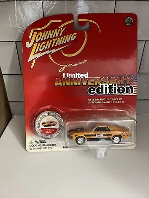 Johnny Lightning 10th Anniversary ORANGE '70 Ford Mustang Pace Car • $7