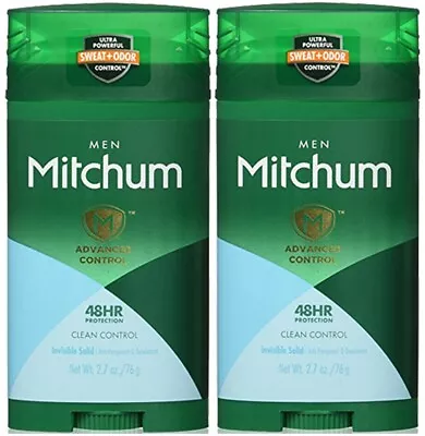 2 Mitchum Adv Control Solid Stick Antiperspirant Deodorant 48hr Free Shipping Us • $29.99