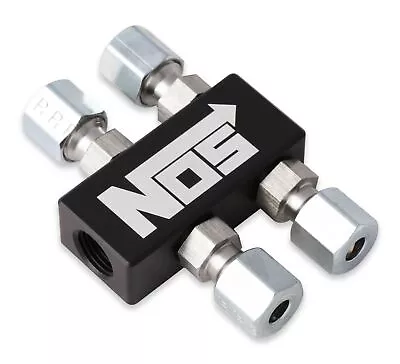 NOS 16714BNOS 1-1/8  NPT In 4 Out Distribution Block - Black • $17.14