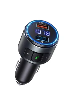 Bluetooth Fm Transmitter Car V5.0 Bluetooth Car Adapter Bluetooth Radio Car Mp3  • $12.99