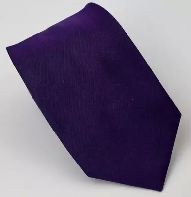 DKNY Silk Tie Purple Plum Solid Men Necktie Skinny Slim 57 X 2.5 • $13.59