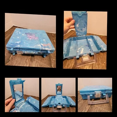 $35 • Buy Vintage 90's Caboodles Makeup Case Turquoise Blue Marble Model 5607 Unused 