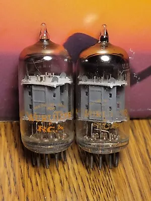 12AX7 ECC83 Vacuum Tube Pair RCA 1961 Test Strong 91% Guitar Amp Tube Amplifier • $54.99