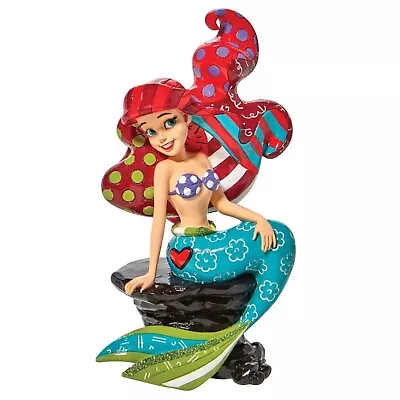 Britto Disney Showcase Ariel The Mermaid On A Rock Large Figurine 6009052 • $129