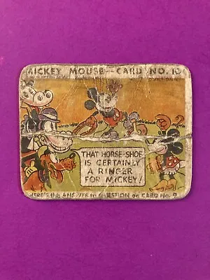 1935 Mickey Mouse Gum - That Horse-Shoe... #10 • $15