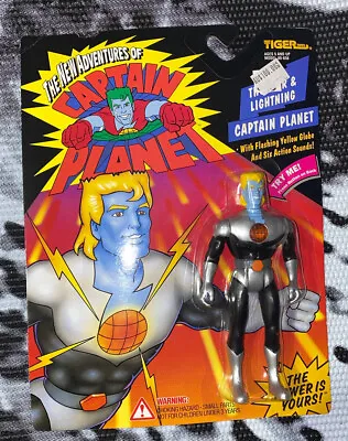 New Adventures Of Captain Planet Thunder & Lightning 5  Figure 1994 Tiger Toys • $190