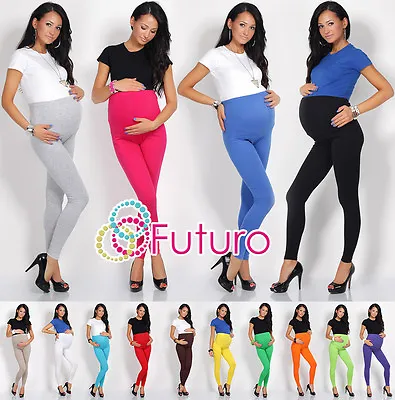 Maternity Leggings Over Bump Full Ankle Length Pregnancy PREG-FULL • £5.99