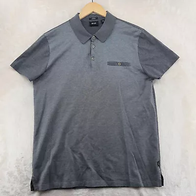 Hugo Boss Men Size XL Mercerized Cotton Slim Fit Short Sleeve Polo Shirt • $34.99