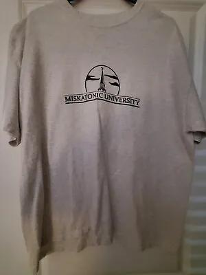 Miskatonic University T-Shirt- XL- Gray- Arkham- H.P. Lovecraft- Cthulhu Dunwich • $15