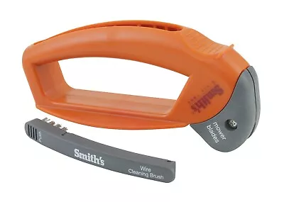 Smiths 50603 Handheld Mower Blade Sharpener Over-Sized Handle Cleaning Brush • $15.44