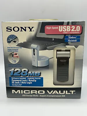 Sony MicroVault 128MB USB Storage (USM128S) • $39.95