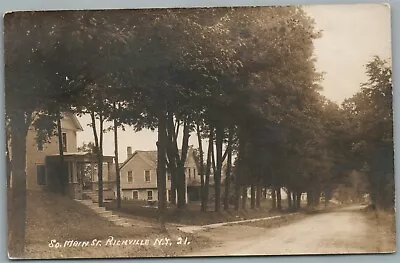 Richville Ny South Main Street Antique Real Photo Postcard Rppc • $49.99