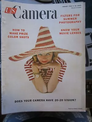 U.S. Camera Magazine August 1954 Filters For Summer Movie Lenses PL 56 • $9.99