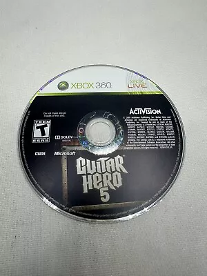 Guitar Hero 5 (Microsoft Xbox 360 2009) Disc Only - Tested & Working Fast Ship • $14.98