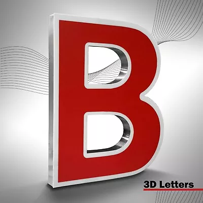 Sign 3D Letters 3D Shop Signs LED Letters Shop Sign Led Illuminated 3D Letters • £0.99