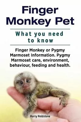 Finger Monkey Pet. WHAT YOU NEED TO KNOW. Finger Monkey Or Pygmy Marmoset: New • $14.65