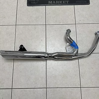 D&D Fat Cat Chrome M8 Softail 6342-32B Harley 2 Into 1 Exhaust 18-23 • $950