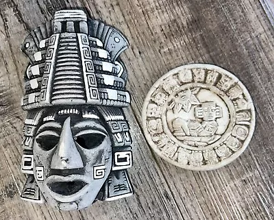 Mayan Wall Hangings Mask Aztec Vintage • $30