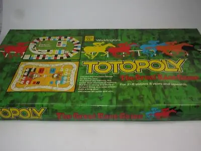 Vintage Waddington's TOTOPOLY Great Horse Racing Game Boxed 1978 Excellent • $46.77