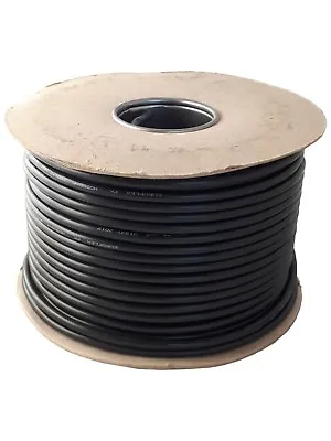 BLACK ELECTRICAL FLEX ROUND 2 3 CORE CABLE WIRE 0.75mm 1mm 1.5mm FLEXIBLE 3183Y • £1.99