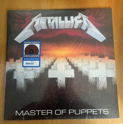 £37 • Buy Metallica Master Of Puppets Battery Brick RED Coloured Vinyl LP Walmart