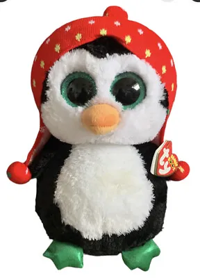 £14.95 • Buy RARE TY Beanie Boo Buddy Freeze The Christmas Penguin 9” Plush