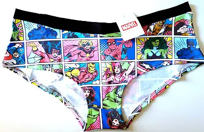 Marvel Knickers She Hulk Panties Spiderman Comic Strip Ladies UK Sizes 10 To 20 • $18.44