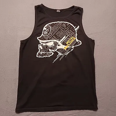 Metal Mulisha Tank Top Mens XL Black Sleeveless Graphic Print Skull Logo • $17.77