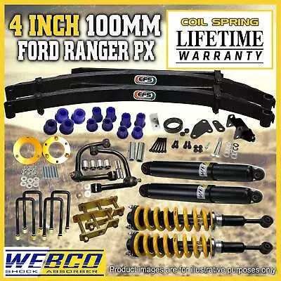 4 Inch 100mm Pre Assembled Lift Kit Control Arm EFS Leaf For Ford Ranger 12-18 • $2199