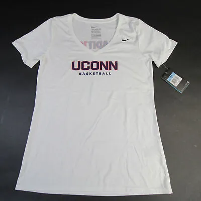 UConn Huskies Nike Dri-Fit Short Sleeve Shirt Women's White Used • $7.88
