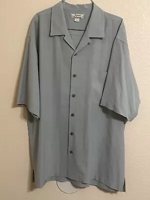 Tommy Bahama Vintage 100 % Silk Shirt Mens Casual Button Up XL Short Sleeves • $21