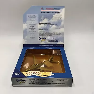 Gemini Jets 777-200 American Airlines N777AN Chrome Version In 1:400  • $89.95